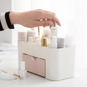Multifunctional Desktop <b>Drawer</b> Cosmetic Organizer <b>Plastic</b> Simple Style With <b>Drawers</b> For Makeup <b>Storage</b> - Product Image 1