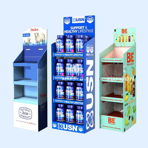 Maßgefertigter 3-stufiger Kraftpapier-Bodendisplay-Ständer für Einzelhandelsgeschäfte, Kleidungspräsentationen - Umweltfreundlich und Faltbar - Product Image 6