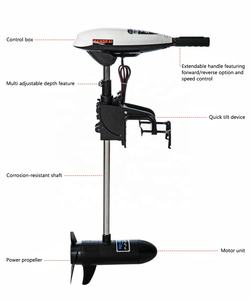 Heavy Duty HANGKAI 12V 65LBS Poussée Électrique Hors-Bord Trolling <span class=keywords><strong>Moteur</strong></span> Gonflable Bateaux De Pêche Moteurs - Product Image 5