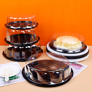 Hộp bánh tiramisu, bánh phô mai tròn trong suốt bằng nhựa, có nắp, kích thước 10 & 12 inch, đặt hàng số lượng lớn, dùng để đựng thực phẩm và bánh mì - Product Image 6