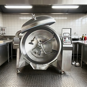 Mezclador Industrial de Gas para Cocinar, Olla con Tapa Abatible Automática, <span class=keywords><strong>Agitador</strong></span> Planetario para Todo Tipo de Condimentos y Cocciones - Product Image 2