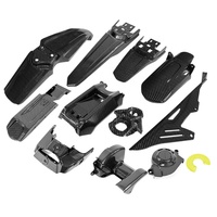 Kit de protection latérale en fibre de carbone pour Sur-Ron Light Bee X LBX, haute performance, pour moto électrique tout-terrain.