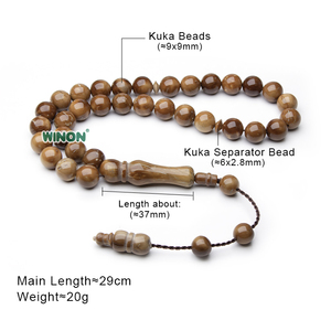 <span class=keywords><strong>Rosario</strong></span> Kuka con 33 Perle - Tesbih - Tasbih Islamico Marca Winon Unisex Regalo di Anniversario - Product Image 3