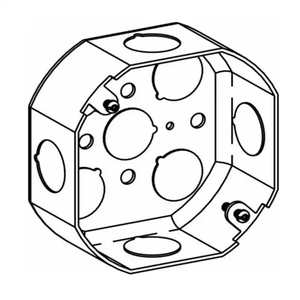 Thép mạ kẽm 1-1/2 "Sâu <span class=keywords><strong>4</strong></span>" hộp bát giác Cáp dự án không thấm nước rút ra bền thời tiết hộp nối cho ngoài trời - Product Image 2