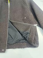 Veste rétro délavée à motif étoile pour homme, style hip-hop, col montant, fermeture éclair, sequins, coupe ample, automne-hiver, manteau haut de gamme tendance
