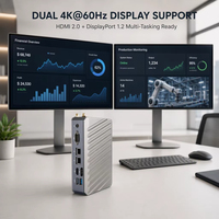 PC Mini Industri Tanpa Kipas Generasi ke-10 Intel Core I7 Tipe-C 4K DP Layar Ganda Dual Gigabit LAN Paduan Aluminium Grosir Micro PC