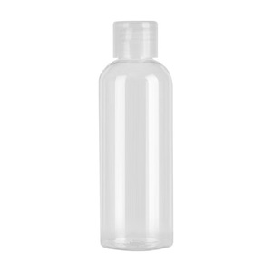 Flacon en plastique transparent pour animaux de compagnie 30ml 50ml 100ml avec bouchon à clapet et capuchon papillon pour recharges cosmétiques et lotions - Product Image 1