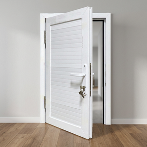 ประตูบานเปิด UPVC แบบกันเสียง กันน้ำ รุ่นโมเดิร์น Hoffen ขนาด 81x205 พร้อมฉนวนกันความร้อน สำหรับภายนอกอาคาร โรงแรม โรงพยาบาล ห้างสรรพสินค้า และห้องโถง - Product Image 3