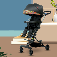 Poussette bébé 4 en 1 Poussette bébé portable haute paysage légère pour nouveau-né berceau