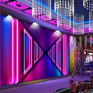 Papier peint moderne facile à appliquer, imperméable, effet soie, lumière <span class=keywords><strong>laser</strong></span>, flash, pour bar, karaoké, discothèque, fond de mur, tissu <span class=keywords><strong>mural</strong></span>, murale pour événements en direct - Product Image 4