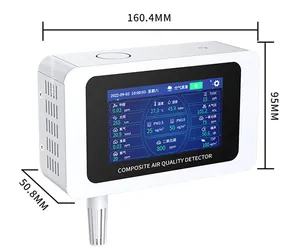 Renke equipamento de monitoramento da qualidade do ar, para pm2.5 pm10 co so2 no2 o3 tvoc detector da poluição do ar