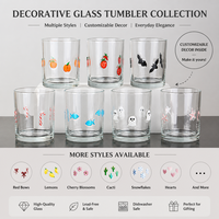 Tasse en verre borosilicate 3D, mignonne et esthétique, pour café, eau, jus, avec motifs animaux et fruits, idéale pour les fêtes, pour la maison et le bar, cadeau personnalisé