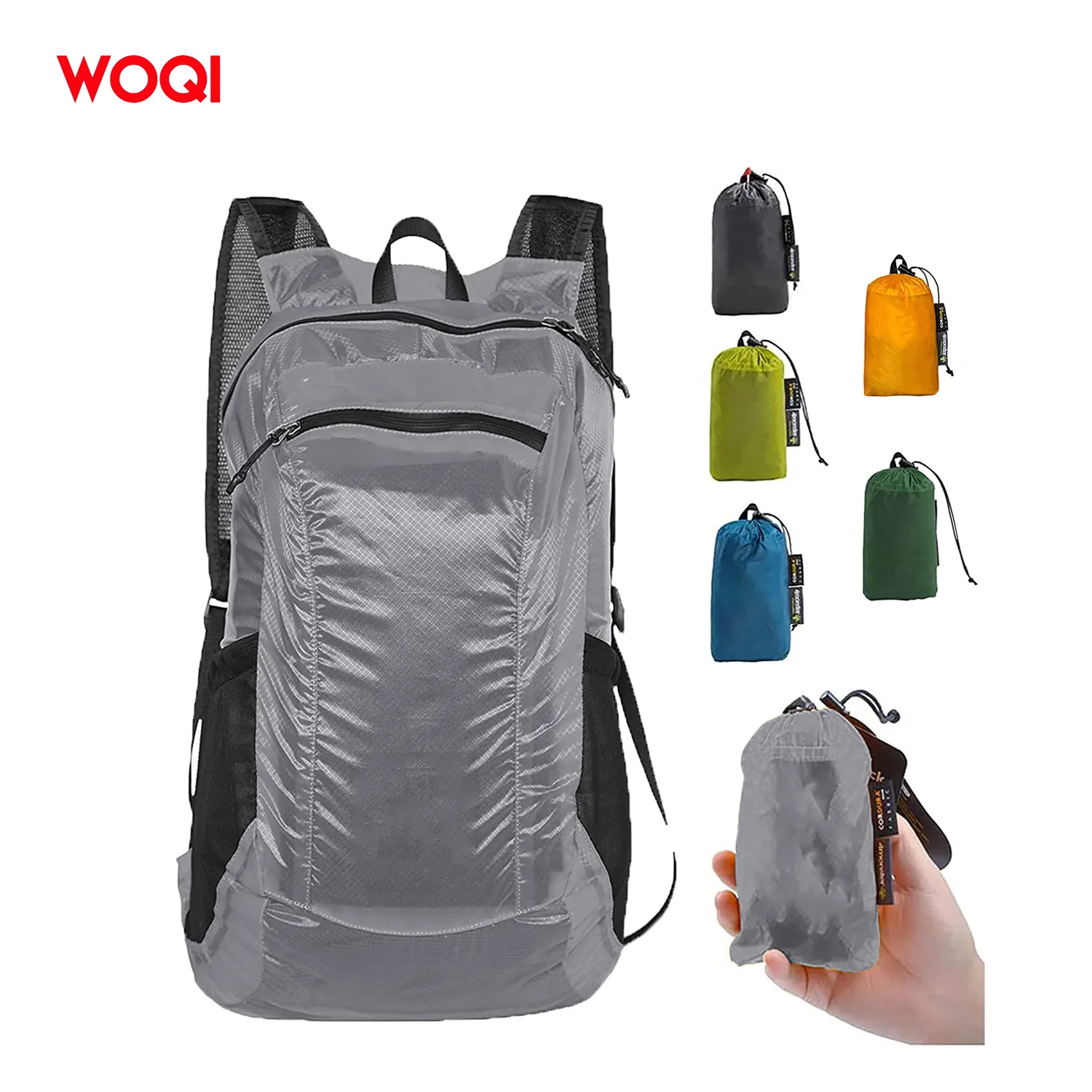 WOQI Outdoor Sports Hiking Travel Custom Logo Backpack Lightweight and Water-resistant Travel Backpack