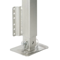 Cric de remorque carré robuste côté vent boulon zingué bateau utilitaire jambe de descente supports coin pièces stables nouvel accessoire de remorque