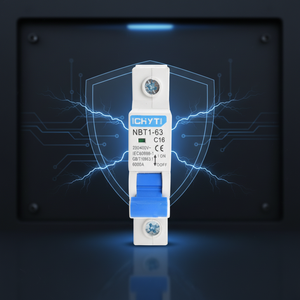 Meilleur <span class=keywords><strong>prix</strong></span> CHYT NBT1-63 <span class=keywords><strong>C40</strong></span> C16 Disjoncteur miniature unipolaire sur rail DIN 4,5 kA IP20 63 A Cuivre - Product Image 3