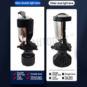 Projecteur LED A82 H4, 1 pièce, ventilateur de refroidissement, ampoule à faisceau Hi Lo, 12V 24V 6000K, lentille Bi LED, nouveau pour projecteur automobile Len - Product Image 4