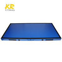 Vergrößerte Faltbare PVC-Fitnessmatte für Innen/Außen, Rutschfeste Verschleißfeste Yoga- und Tanzmatte