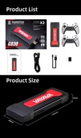 Bâton de jeu rétro GD30 4k Hd Tv Dongle de jeu vidéo Ps1 émulateurs Double 2.4g contrôleur de manette sans fil boîte de jeu pk M8 X7 plus