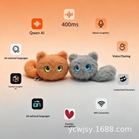 Peluche personnalisée transfrontalière fabriquée à Shenzhen, Chat Curieux, Pendentif intelligent, Boîte mystère, Mascotte magnétique pour voiture, 14 ans et plus