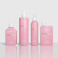 Lot de Bouteilles Vides Personnalisables pour Soins de la Peau, Bouteilles Carrées en Plastique pour Après-shampooing et Shampooing, Flacon Cosmétique pour Nettoyant Visage et Corps avec Pompe Distributrice