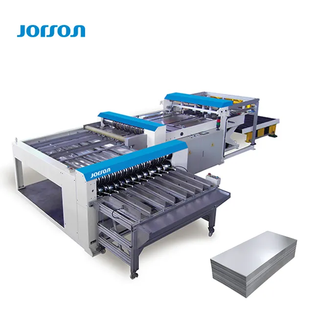 JORSON डबल कट कटर धातु टिन बाल्टी पेंट Slitter द्वैध उत्पादन लाइन Tinplate पैकेजिंग कर सकते हैं बनाने की मशीन