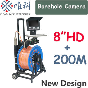 Vicam 200m manuel makara kuyu kamera 45mm çift görünüm derin su kuyusu muayene kamera - Product Image 2