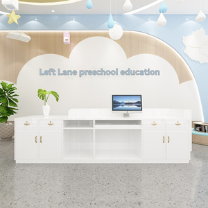 Centro de Arte de educación para la primera infancia, recepción, jardín de infantes, escritorio de cajero para niños pequeños, institución de formación artística, Hotel - Product Image 4