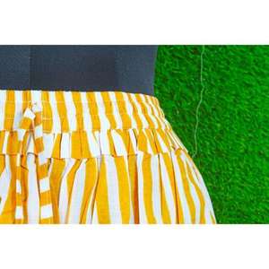 Falda Larga de Algodón con Estampado Floral Amarillo, Hecha a Mano, para Mujer, Estilo Boho, Cintura Elástica, Falda Fluida de Verano, Talla Personalizada - Product Image 6