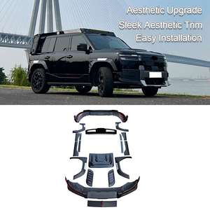 Kits de carrosserie complets en ABS noir pour l'amélioration des garnitures extérieures, pare-chocs avant, capot et jupes latérales pour BYD Leopard Ti7 2025 2026 - Product Image 1