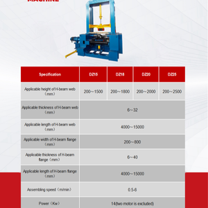 Máquina de ensamblaje automático de vigas H de grado industrial, máquina de soldadura automática de vigas H - Product Image 6