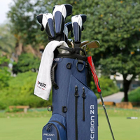 Sac de golf léger en nylon 2 kg, sac de transport portable pour clubs de golf avec double sangle d'épaule, sac de golf personnalisé avec logo
