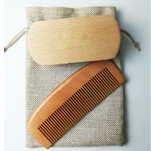Set di Spazzole e Pettini in Legno per Barbiere con Setole di Cinghiale per Capelli, Baffi e Barba da Uomo - Product Image 4