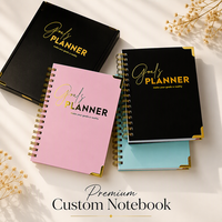 Agenda spirale A5, planificateur d'objectifs personnalisé, carnet de notes, journal, planificateur mensuel, hebdomadaire, quotidien pour l'école, le bureau, la gestion du calendrier personnel