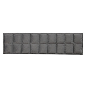 Coussin de soutien dorsal lesté matelassé gris foncé pour thérapie, couverture lestée printemps-automne, garnissage mixte, lavable en machine - Product Image 5