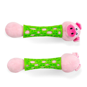 Jouet à mâcher durable en forme d'animal pour chien, jouet interactif en peluche souple pour animaux de compagnie, jouet en caoutchouc pour le jeu de cache-cache, vente en gros - Product Image 6