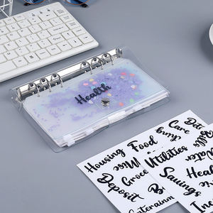 Custom Logo Luxury Plastic <strong>Mini</strong> Cute Vintage Translucent Square Budget Money Receipt Binder <strong>Envelopes</strong> - Product Image 2