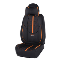 Housses de siège de voiture universelles en cuir PU, ensemble complet, toutes saisons, imperméables, respirantes, compatibles airbag, vente en gros