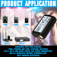 JIAZIJIA SB900B Baterai Cair Isi Ulang untuk Penerima P3RA/P9RA+/P10R+/ULX-D/ULXD1/QLX-D/AD 3.7V 1240mAh Daya Tahan 800 Siklus