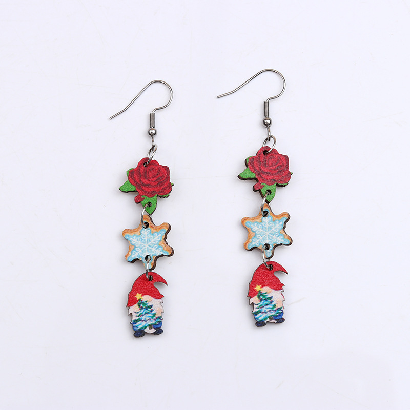 Cute Christmas Gingerbread Man Earrings - Dangle Acrylic Jewelry Charms For Women & Girls, Holiday Gift
