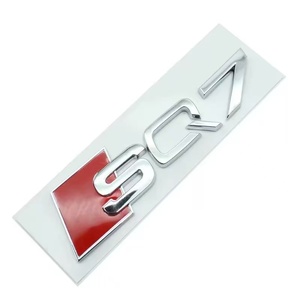 Badges de cylindrée pour <span class=keywords><strong>Audi</strong></span> SQ3 SQ5 SQ7 - Autocollants de voiture modifiés, emblèmes sportifs de queue de véhicule, badges en lettres électro-plaquées en plastique noir - Product Image 3