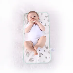 Miracle — tapis à langer Portable pour bébé, change de couches en tissu, pliable et étanche, Station à langer, accessoire de voyage, lot de 2 pièces