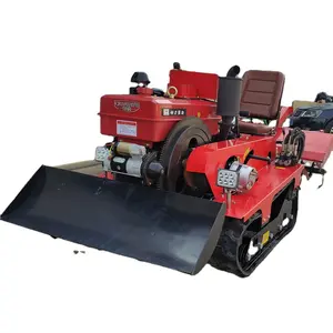 Factory direct sale rotary tiller machine crawler track rotary cultivator price