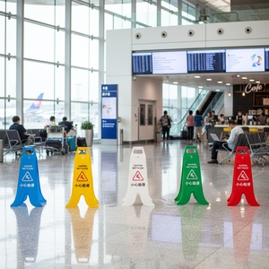 Señalización Promocional Plegable Horizontal Tipo A para Piso Mojado, <span class=keywords><strong>Señales</strong></span> de Tráfico, Conos de Advertencia en Venta - Product Image 5