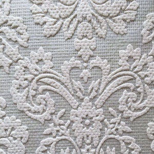 Revêtement mural en fibre de verre de luxe traité en mousse, peignable, <span class=keywords><strong>d</strong></span>écoratif blanc, pour la <span class=keywords><strong>d</strong></span>écoration murale intérieure - Product Image 3