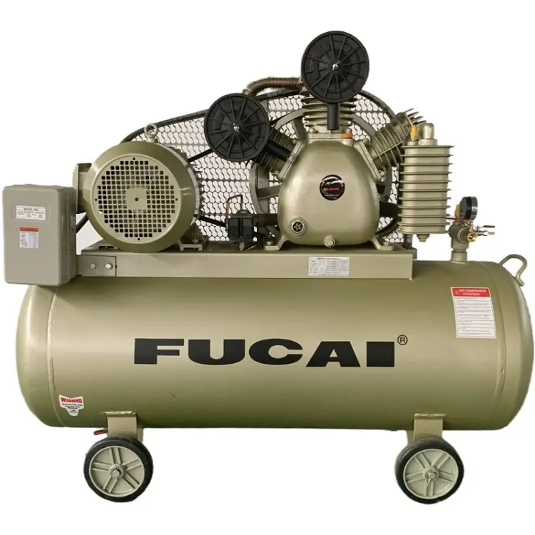FUCAI-compresor de aire industrial, pistón de aire, 7.5kw, 12.5bar, compresor alternativo, portátil