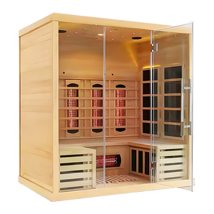 ساونا داخلية فاخرة صغيرة بتصاميم عصرية 1100*1300 ساونا داخلية مبتكرة بالأشعة تحت الحمراء للفنادق - Product Image 1