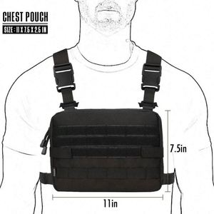 Chaleco táctico de camuflaje para hombre, impermeable, portátil, para deportes de viaje, de fábrica BSCI. - Product Image 3