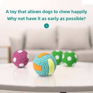 Interaktif Pet lateks Squeak futbol oyuncak voleybol oyuncak köpek ve kedi çiğnemek oyuncaklar için uygun - Product Image 2