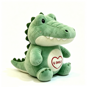 Peluche crocodile personnalisable, peluche alligator, peluche crocodile verte, peluche crocodile mignonne, peluche crocodile assis - Product Image 4