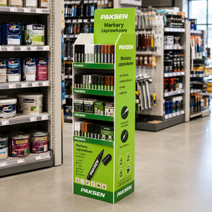 Marker Pen Display Corrugated Paper Floor <b>Stand</b> 4-Tier Rack For Permanent Marker Boxes Hardware Retail Rack - Product Image 2
